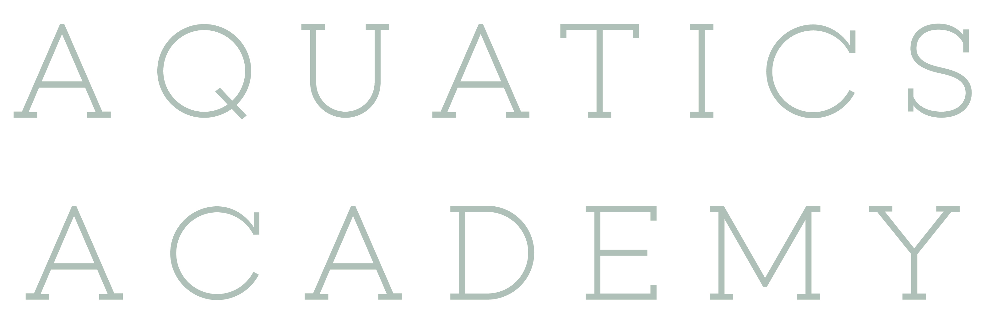 Aquatics Academy Scroll Only Logo